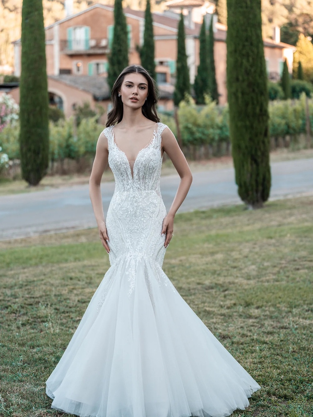 Allure Bridal A1320 Elegant Lace Mermaid Wedding Dress size 24 NWOT